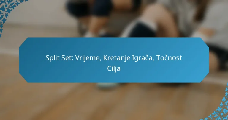 Split Set: Vrijeme, Kretanje Igrača, Točnost Cilja